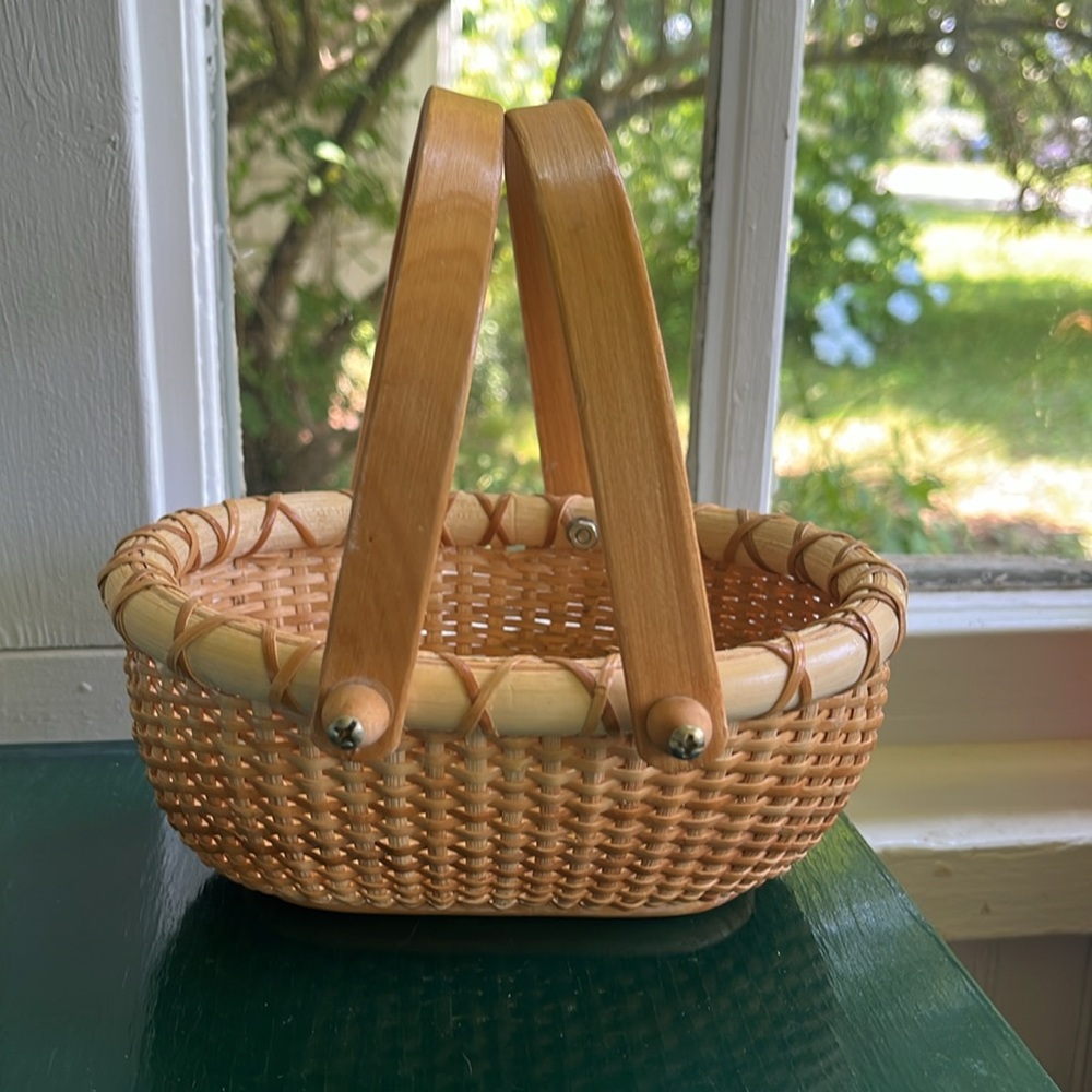 Charming Woven Basket with Handles